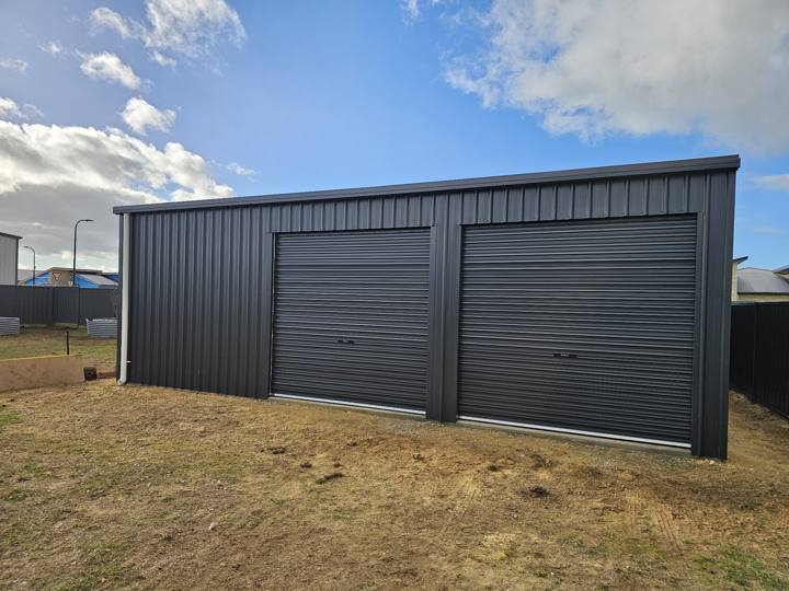 9m × 8m garage shed in Suttontown, Mount Gambier SA built by Blackbird Industries