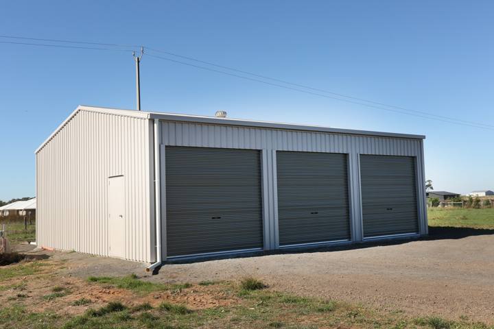 10.5m × 9m garage shed in Millicent SA built by Blackbird Industries