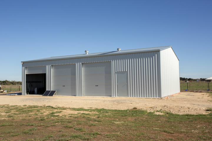 14.8m × 9m workshop shed in Millicent SA built by Blackbird Industries