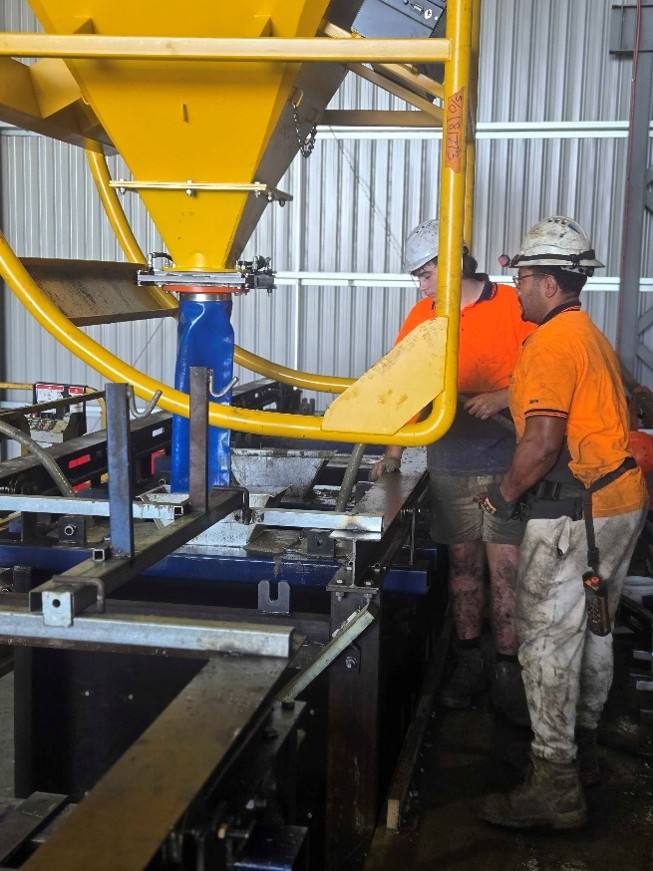 Precast concrete panels in the Blackbird Industries casting facility